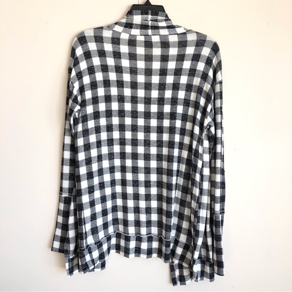 So Brand Open Front Plaid Check Cardigan Topper Jacket - Picture 12 of 12